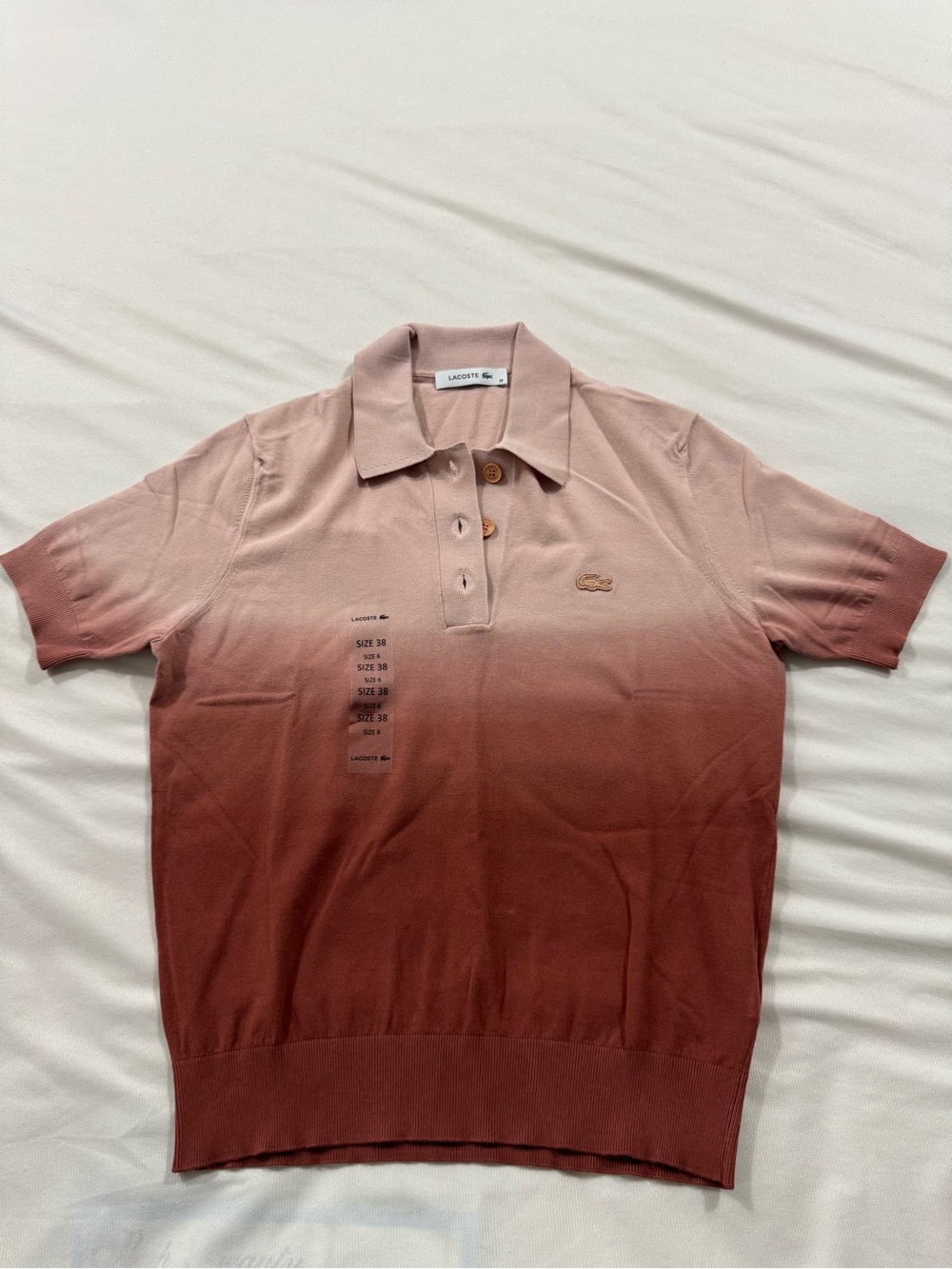 Lacoste Women's Classic Fit Ombré Effect Knit Polo